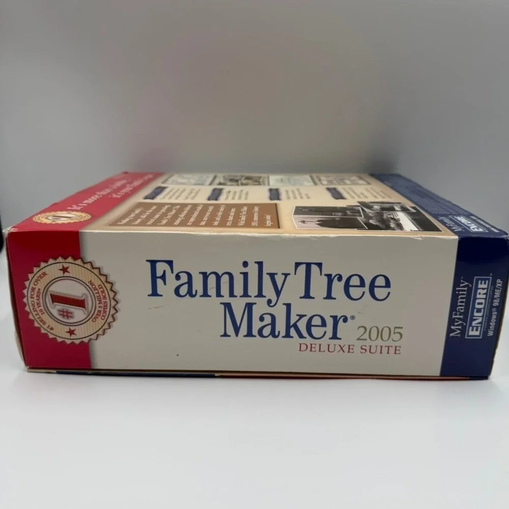 Family Tree Maker 2005 Deluxe Suite 12th Edition PC CD-ROM Genealogy Software